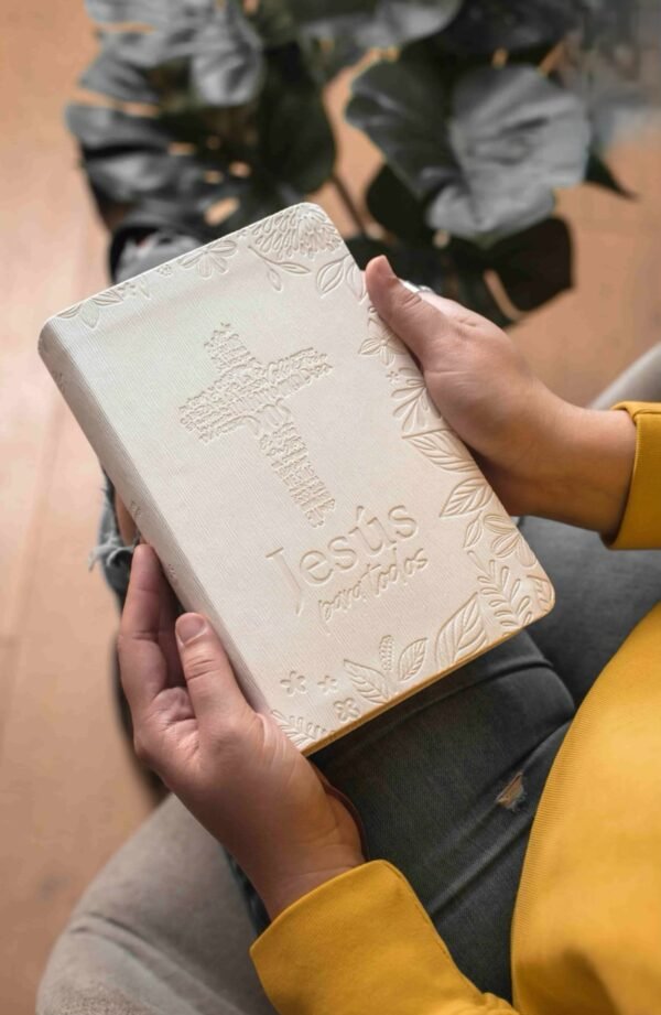 Biblia de Promesas Jesús para Todos (Blanco Marfil)