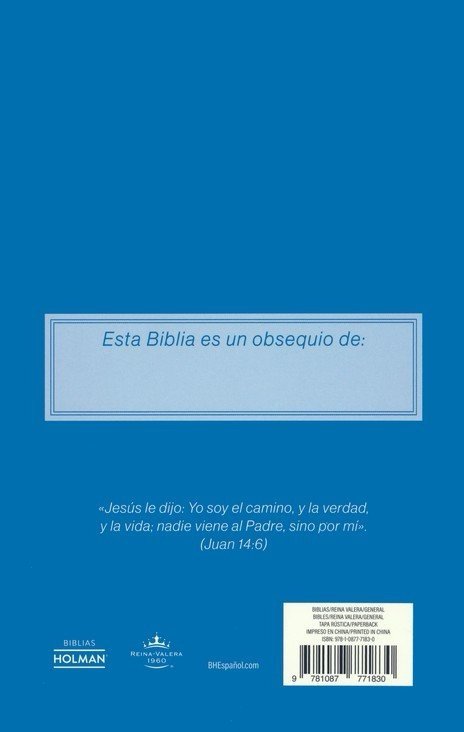 Biblia Económica de Evangelismo (tapa azul rústica)