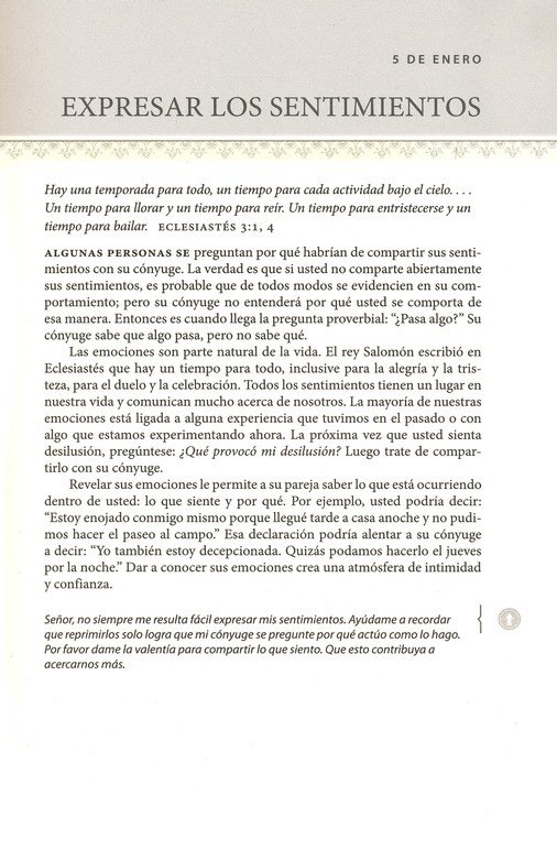 Devocional en un año: Los lenguajes del amor.