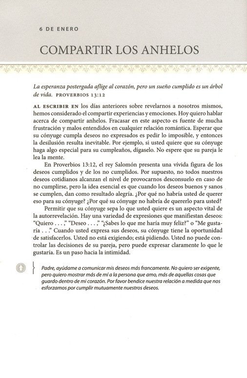 Devocional en un año: Los lenguajes del amor.