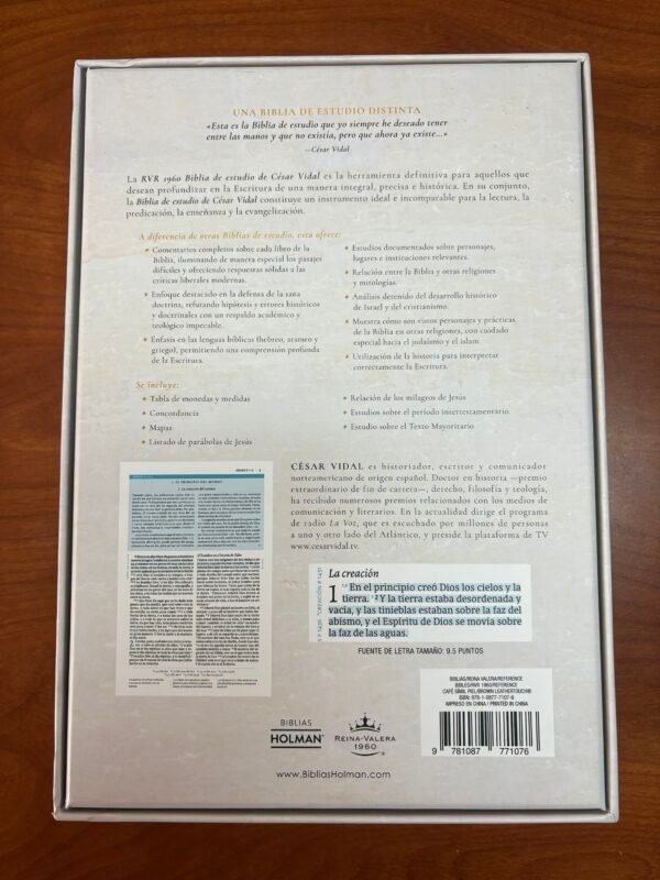 Biblia de Estudio César Vidal