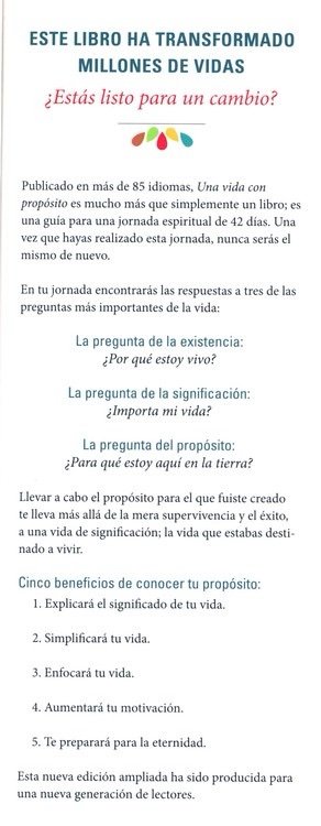 Una vida con proposito: ¿Para que estoy aqui en la tierra?