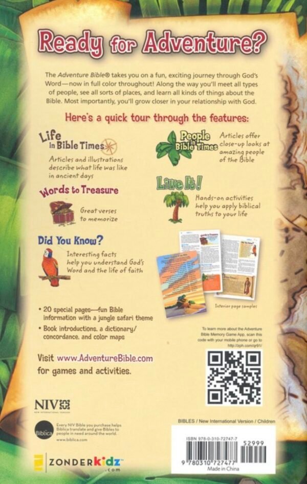 NIV Adventure Bible, (Hardcover)