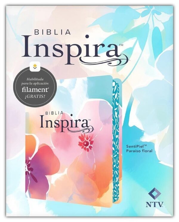 Biblia Inspira NTV con Filament, SentiPiel, Paraíso floral