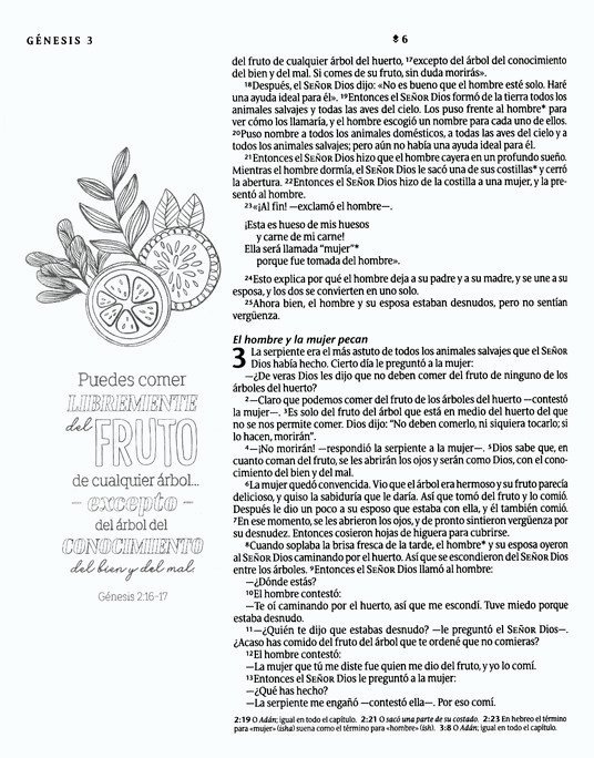 Biblia Inspira NTV con Filament, SentiPiel, Paraíso floral