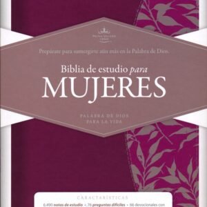 Biblia de Estudio para Mujeres simil piel vino