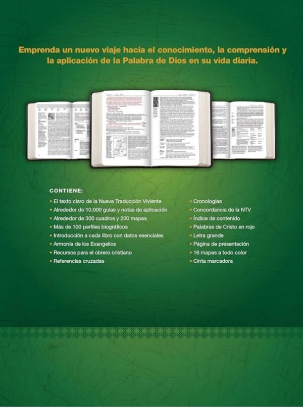 Biblia de estudio del diario vivir NTV (letra grande)