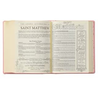 img_7013 Pink Hardcover Faux Leather KJV My Promise Bible