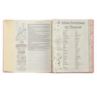 img_7015 Pink Hardcover Faux Leather KJV My Promise Bible