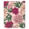 Rose-pink Floral Faux Leather Hardcover KJV My Creative Bible with Elastic Closure