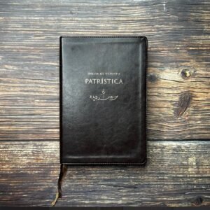 Biblia de Estudio Patrística  Marrón con Indíce