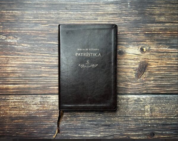 Biblia de Estudio Patrística  Marrón con Indíce