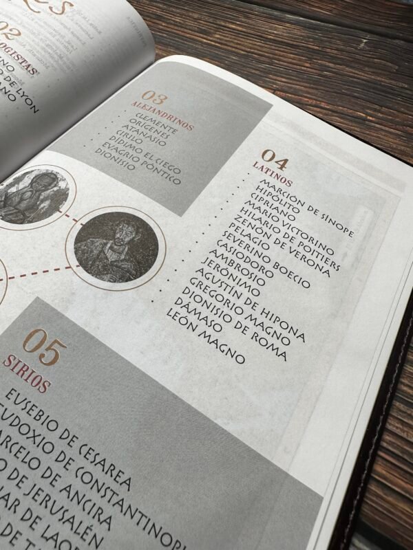 Biblia de Estudio Patrística Marrón