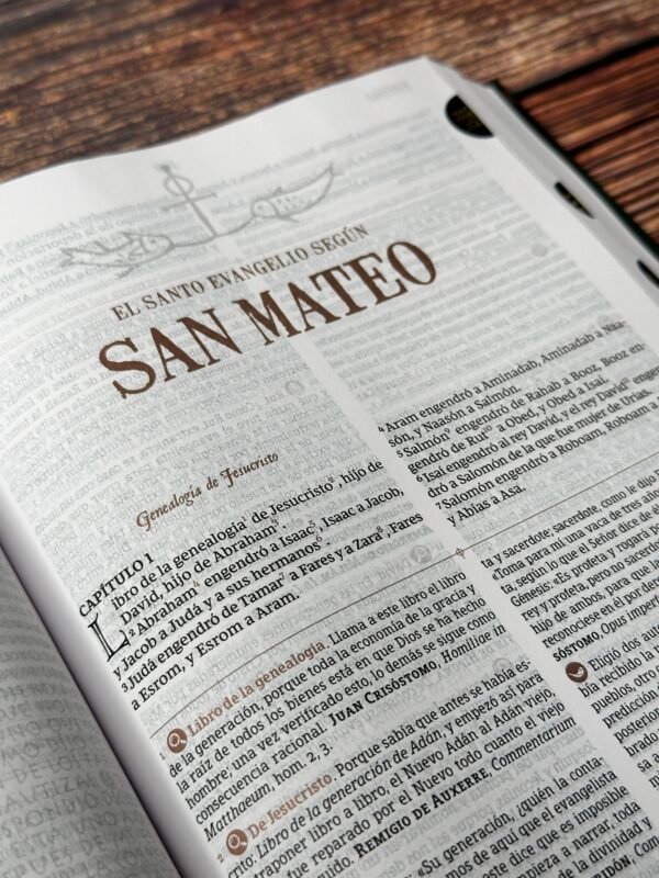 Biblia de Estudio Patristica Tapa Dura Índice