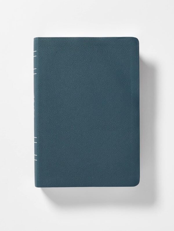 NBLA Biblia de Estudio MacArthur, Piel Genuina, Azul pizarra