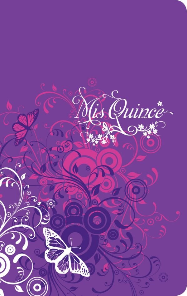 Biblia Mis Quince Amatista con Mariposas