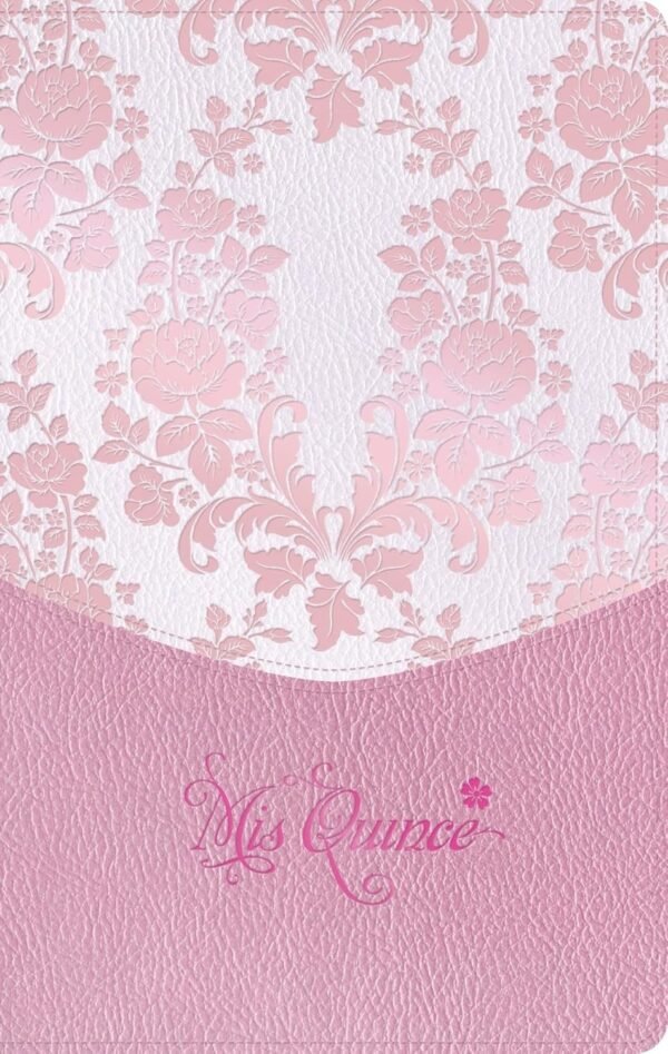 Biblia Mis Quince Rosa Floreado