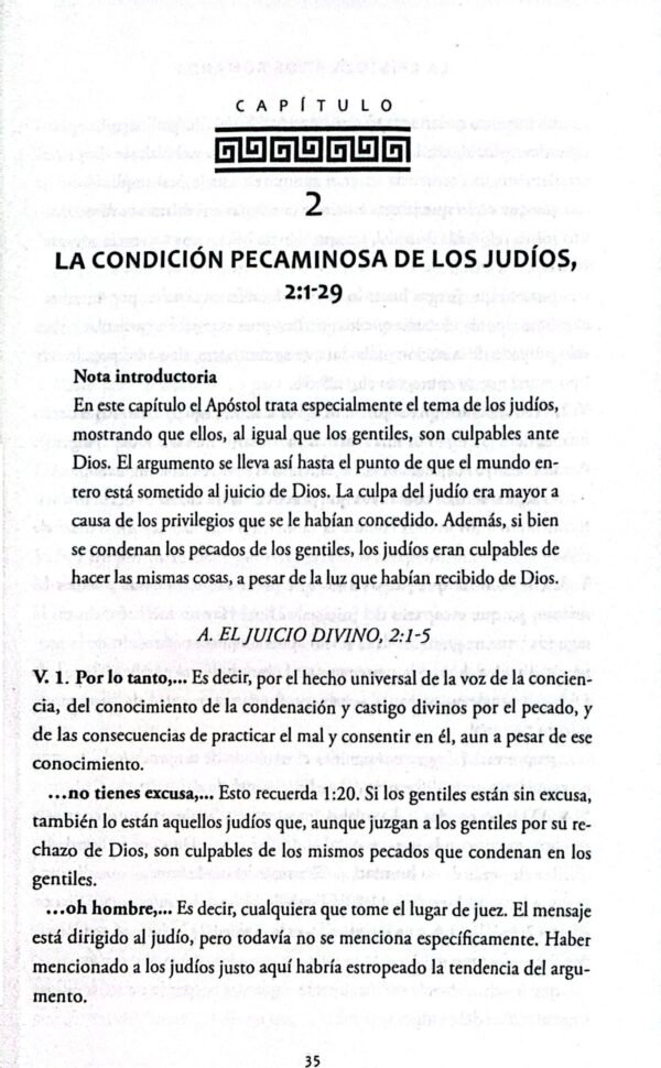 La Epístola a los Romanos. W.E. Vine