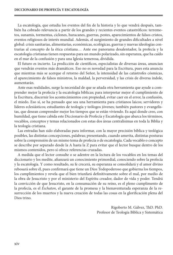 Diccionario de Profecía y Escatología