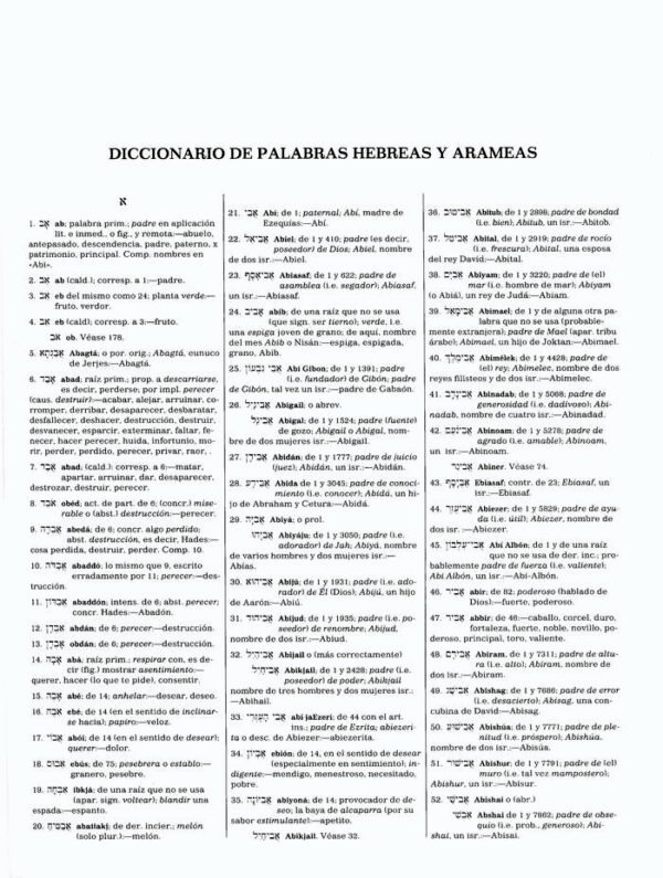 Nueva Concordancia Exhaustiva de la Biblia Strong