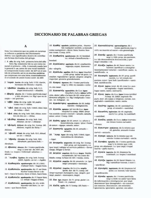 Nueva Concordancia Exhaustiva de la Biblia Strong