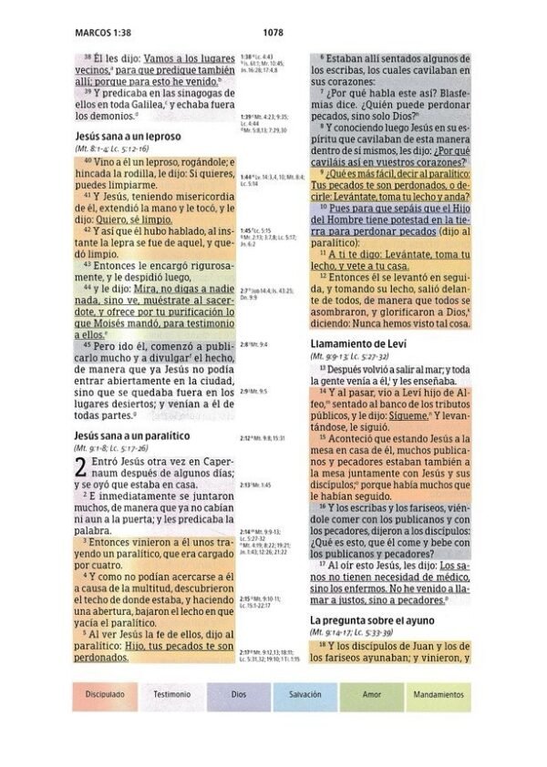 Biblia de Estudio Arcoiris, cocoa/terracota símil piel con índice