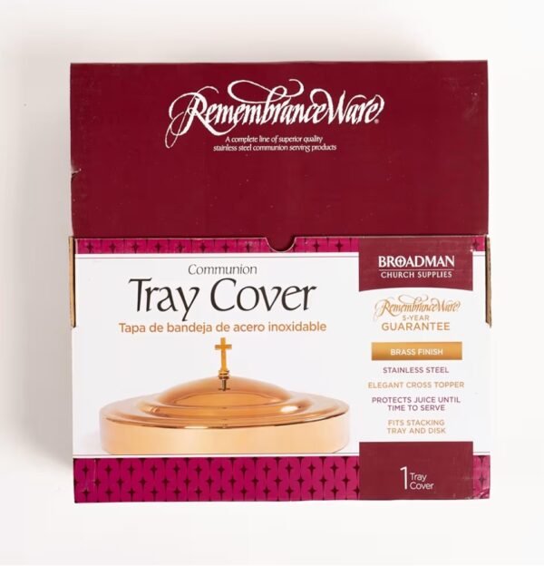Communion Tray Cover, Brass/ Tapa Dorada para Bandeja de Comunión
