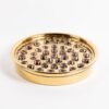 Communion Tray & Disk, Brass, Holds 40 Cups/ Bandeja para Santa Cena Dorada