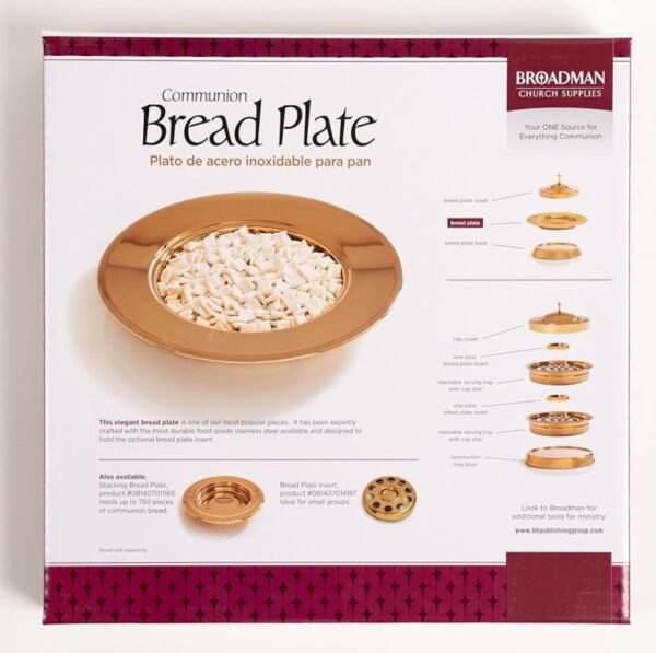 Communion Bread Plate, Brass/ Plato para el Pan de la Comunión