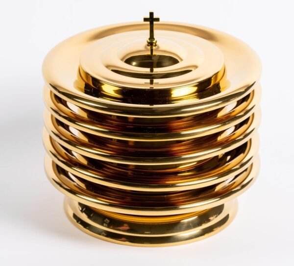 Bread Plate Cover Brass/ Tapa Dorada para Bandeja de Pan