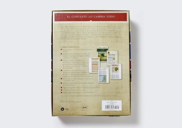 Biblia de Estudio Trasfondo Cultural (Rojo Vino sin indice)