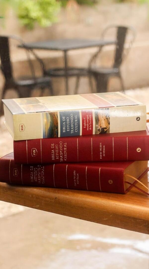 Biblia de Estudio Trasfondo Cultural (Rojo Vino sin indice)