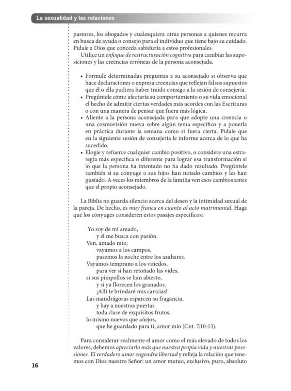 Consejería bíblica Tomo 5: Manual de consulta sobre sexualidad y relaciones