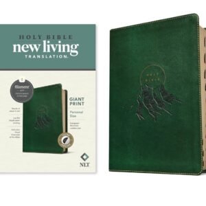 NLT Personal Size Giant Print Bible,(LeatherLike, Evergreen Mountain , Indexed)