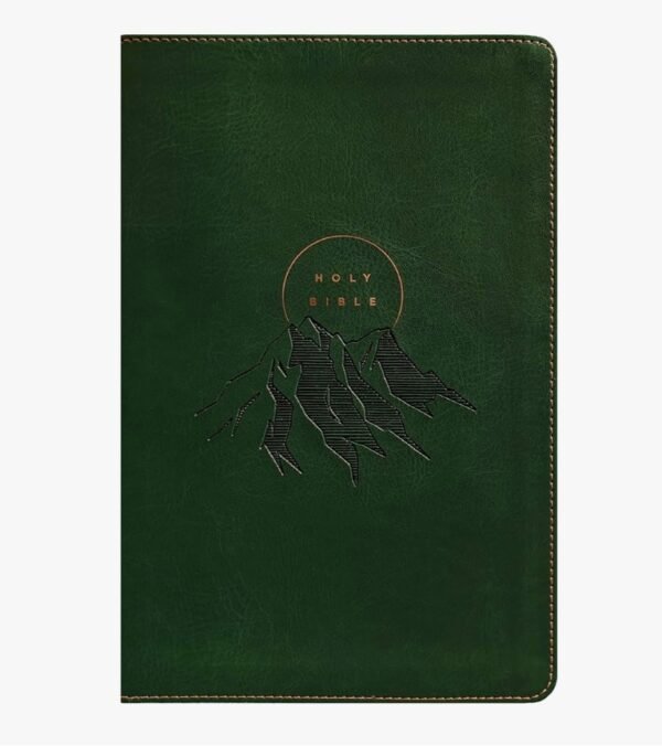 NLT Personal Size Giant Print Bible,(LeatherLike, Evergreen Mountain , Indexed)
