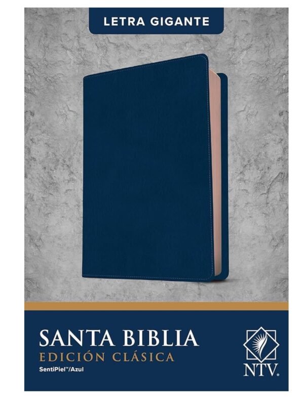 img_9166 Santa Biblia NTV, Edición clásica, letra gigante (SentiPiel, Azul, Índice, Letra Roja)