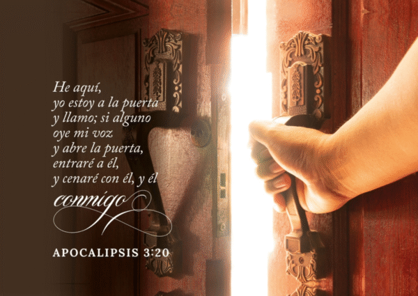 Cuadro enmarcado: He aquí Yo estoy a la puerta (Apocalipsis 3:20)