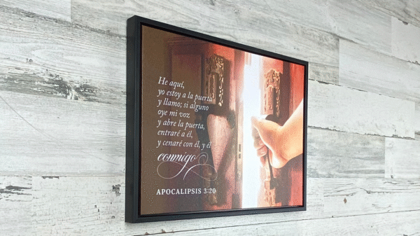 Cuadro enmarcado: He aquí Yo estoy a la puerta (Apocalipsis 3:20)