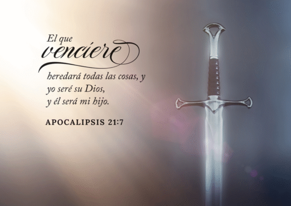 Cuadro enmarcado: El que Vincere heredara todas las cosas. (Apocalipsis 21:7)