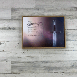 Cuadro enmarcado: El que Vincere heredara todas las cosas. (Apocalipsis 21:7)