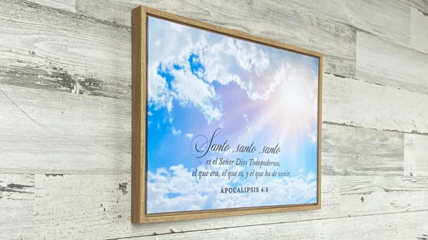 Cuadro enmarcado: Santo, Santo, Santo. (Apocalipsis 4:8)
