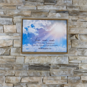 Cuadro enmarcado: Santo, Santo, Santo. (Apocalipsis 4:8)