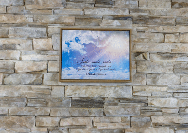 Cuadro enmarcado: Santo, Santo, Santo. (Apocalipsis 4:8)