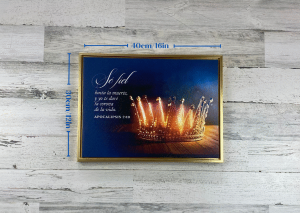 Cuadro enmarcado: Se Fiel (Apocalipsis 2:10)