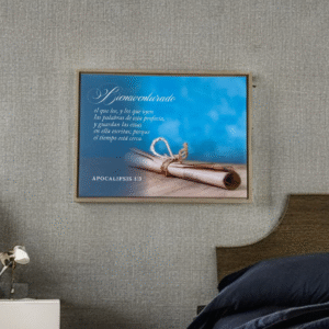 Cuadro enmarcado: Bienaventurado. (Apocalipsis 1:3)