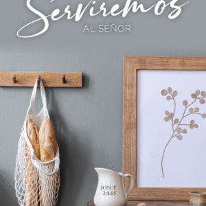 Cuadro Canvas Mi Casa y Yo. (Josué 24:15)/ Pan