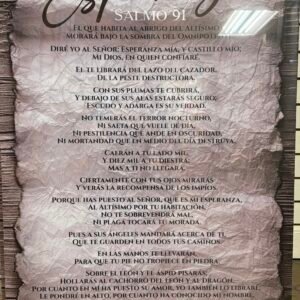 Cuadro Canvas: Abrigo del Altísimo (Salmo 91 completo)
