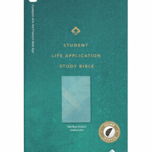 NLT Student Life Application Study Bible, LeatherLike, Teal Blue Stripped, Indexed