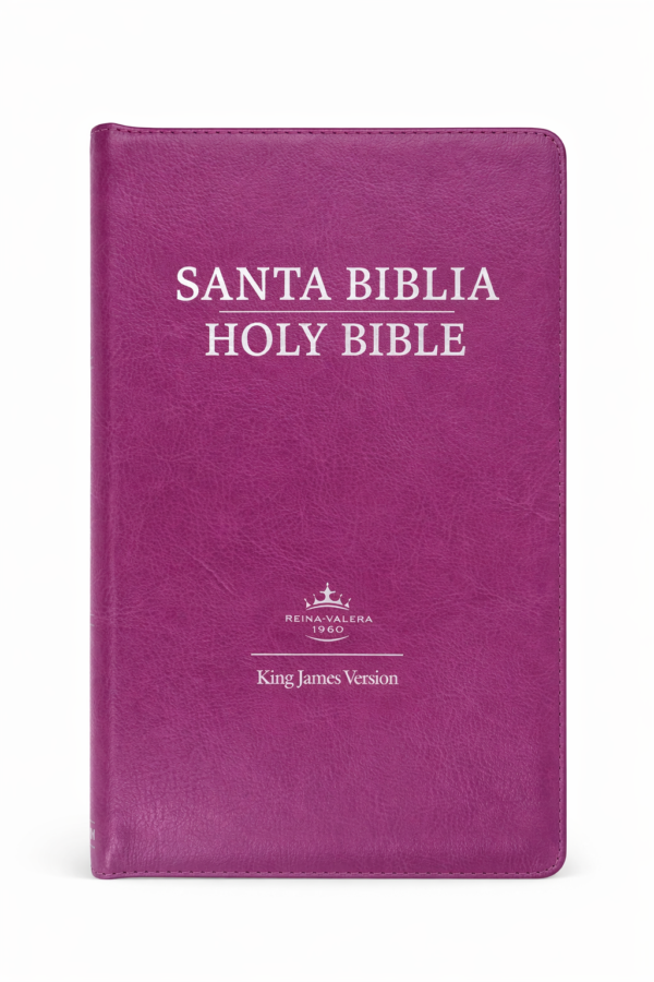 Biblia Bilingue RVR1960 Rosa con Zipper y Índice/ Pink Bilingual Bible KJV with Zipper and Index