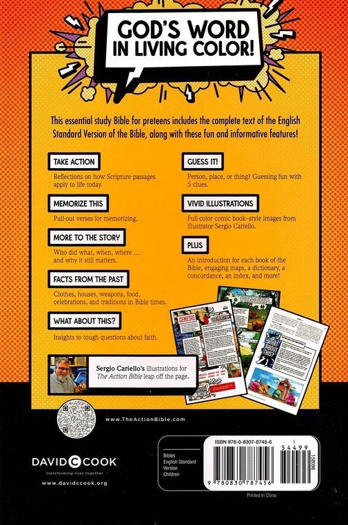 ESV Action Study Bible Orange